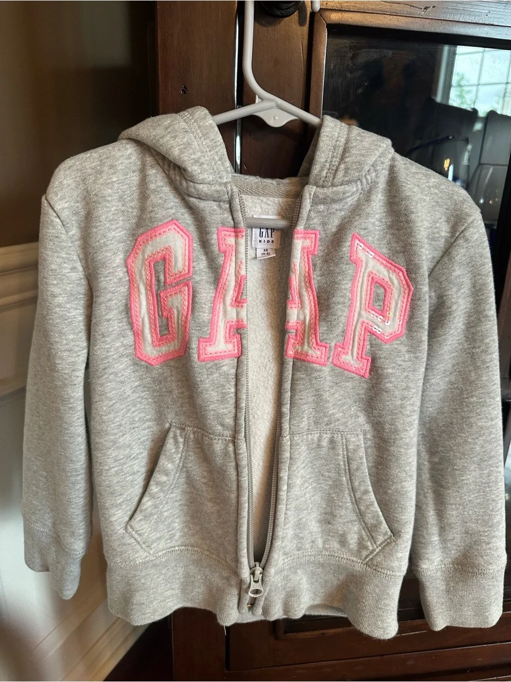 GAP Kids Relaxed Logo Zip Hoodie